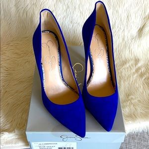 Blue Violet Suede Jessica Simpson Cambridge Heels
